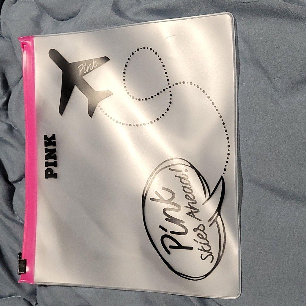 Vs pink cosmetic bag small